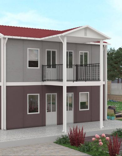 2 Katlı 114 M2 Prefabrik Konut