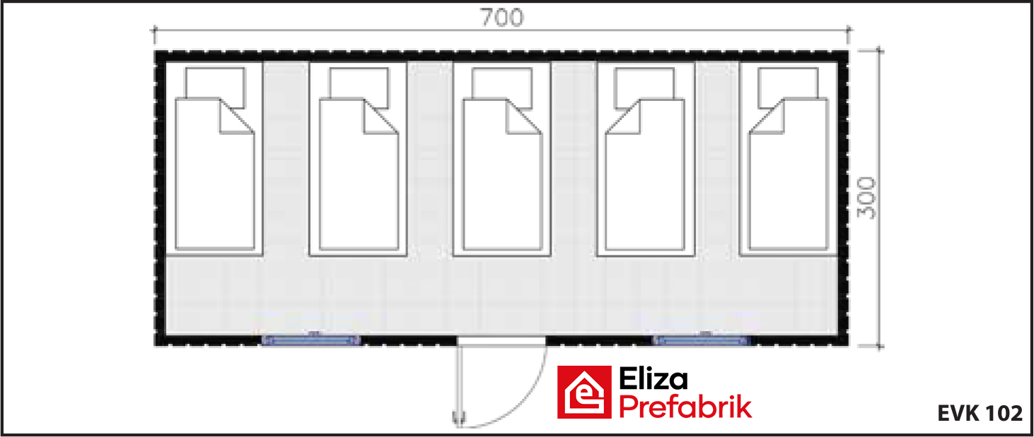 21 M2 Konteyner EVK102