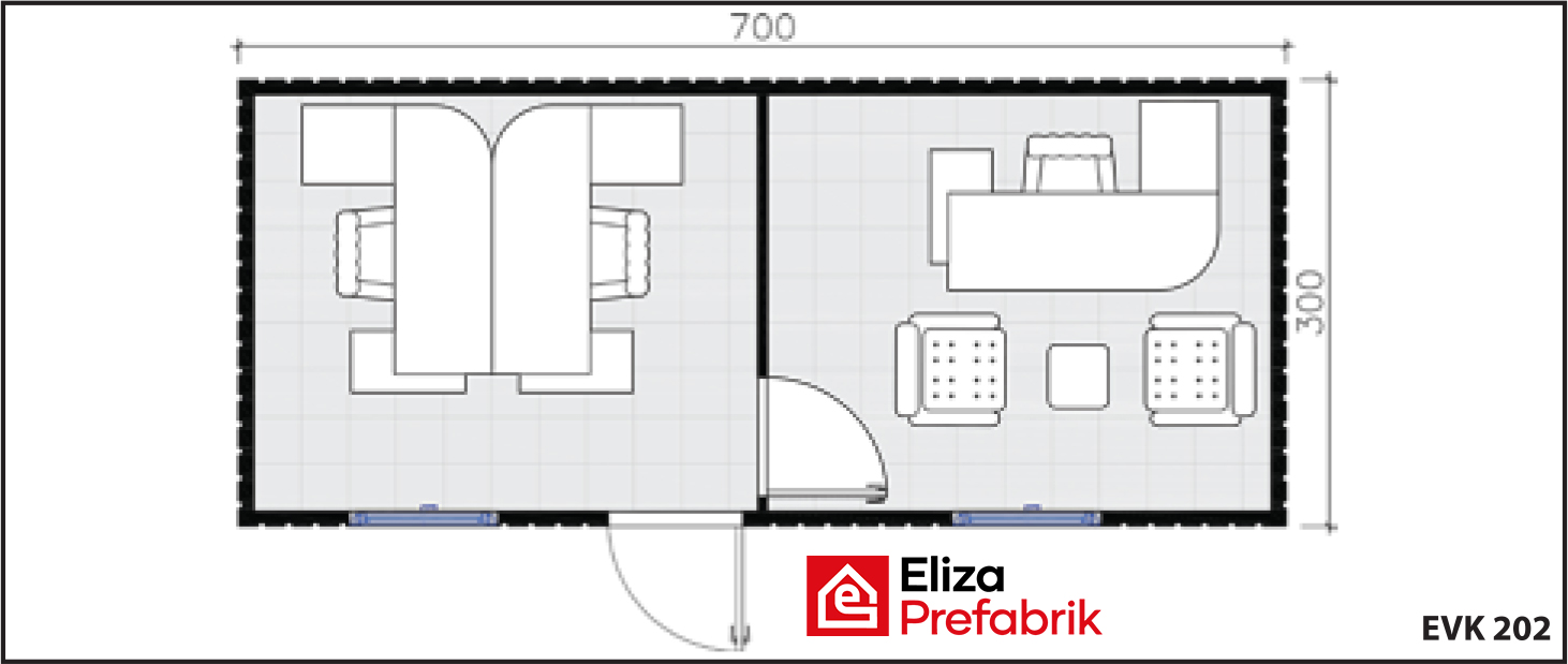 21 M2 Konteyner EVK202