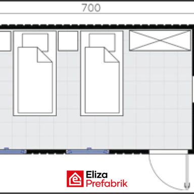 21 M2 Konteyner EVK205