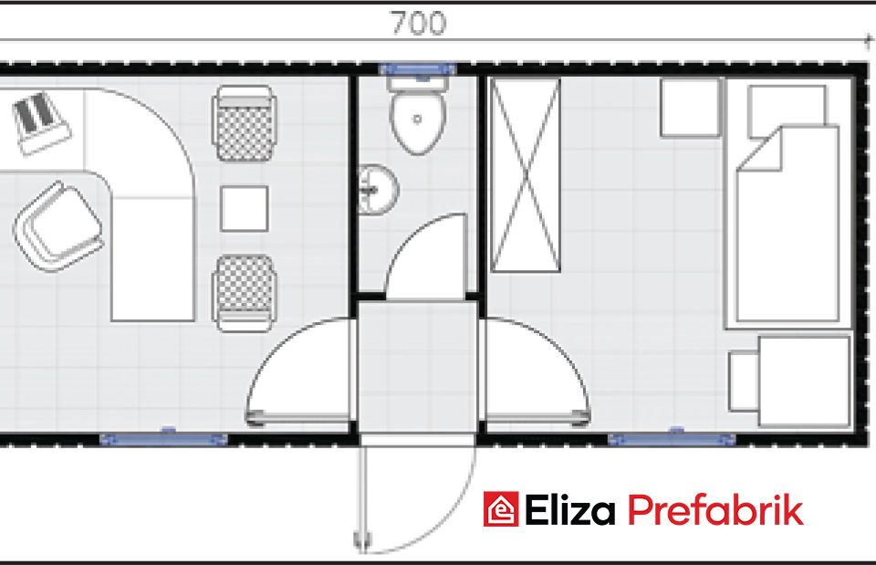 21 M2 Konteyner EVK302