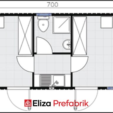 21 M2 Konteyner EVK306